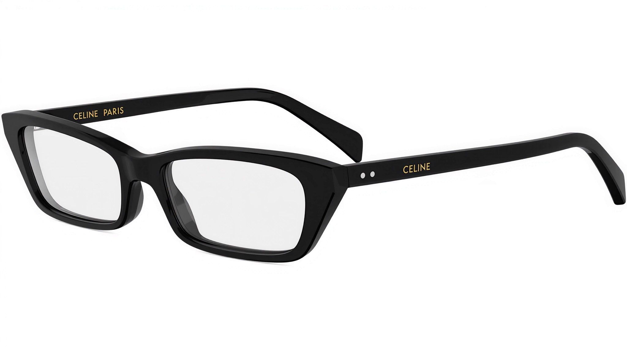 CELINE Thin Black Rectangle Sunglasses