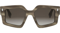 Fendi Roma Brown Geometric Sunglasses