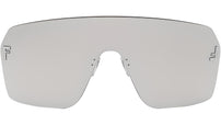 Fendi First Crystal Silver Rectangular Sunglasses