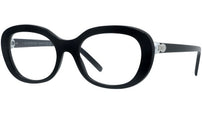 Pearl Black Oval Eyeglasses