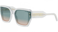 DiorSignature 14I White Squared Sunglasses