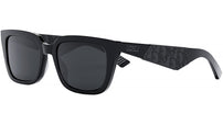 Dior B27 S2I Shiny Black Geometric Sunglasses