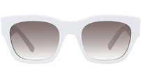 4G White Square Sunglasses