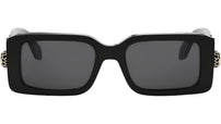 Serpenti Forever Black Rectangular Sunglasses