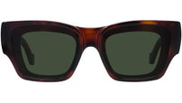 Signature Tortoise Rectangular Sunglasses