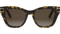 DiorSignature B4I Shiny Havana Butterfly Sunglasses