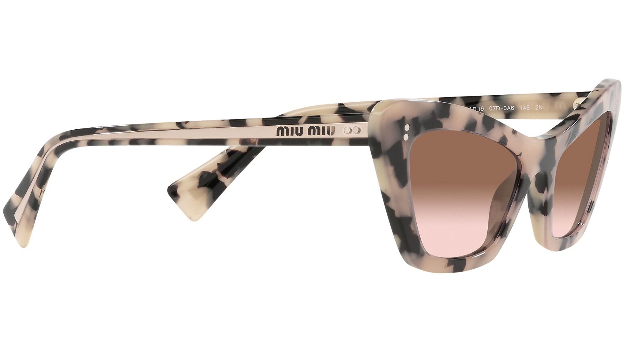 MU 03XS 07D0A6 havana / transparent pink