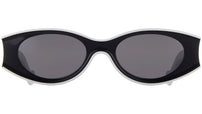 Paula's Ibiza Black Oval Sunglasses