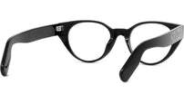 K Logo Black Oval Eyeglasses