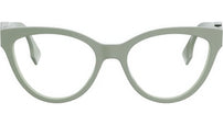 FF Diamonds Green Cat Eye Eyeglasses