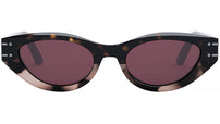 DiorSignature B5I Shiny Dark Havana Cat Eye Sunglasses