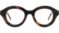 Curvy Tortoise Round Eyeglasses