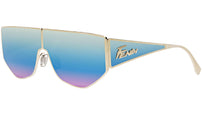 Fendi Disco FE40051U 32X Gold Geometric Sunglasses