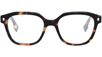 Fendi Havana Square Eyeglasses