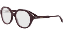 CELINE Thin Brown Geometric Eyeglasses