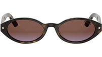 DiorPacific R1I Dark Havana Oval Sunglasses