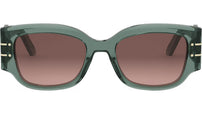DiorSignature 13I Shiny Green Geometric Sunglasses
