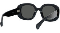 1970 Black Oval Sunglasses