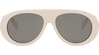 Apres Ski Capsule White Aviator Sunglasses