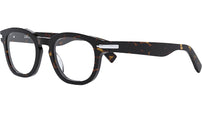 DiorBlackSuitO R4I Havana Round Eyeglasses