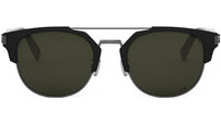 CD Icon 1U Black Geometric Sunglasses