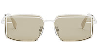 Fendi First Sight Brown Rectangular Sunglasses