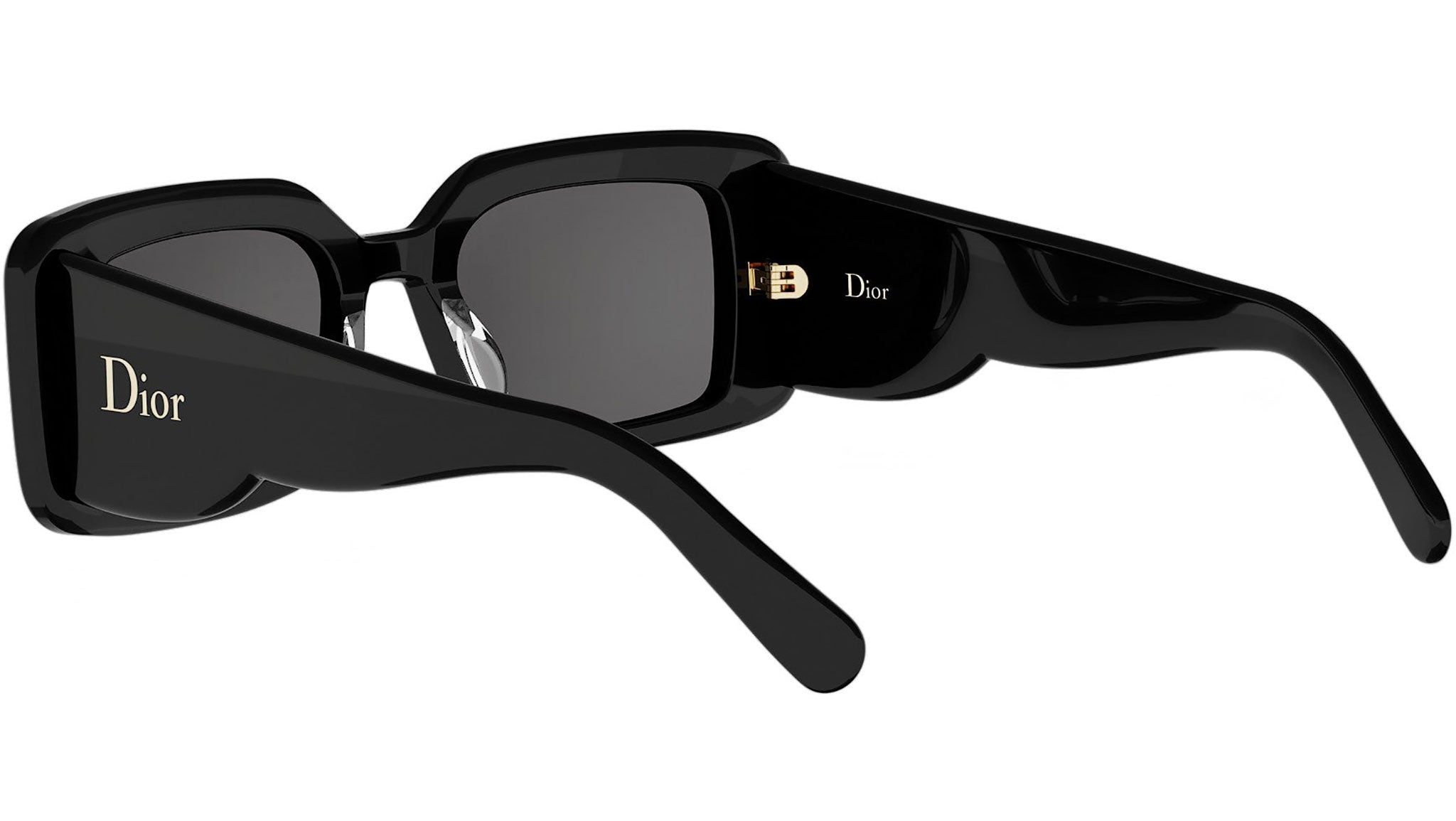 DiorLuckyCharms S1I Black Rectangular Sunglasses