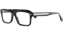 Fendi Havana Rectangular Eyeglasses
