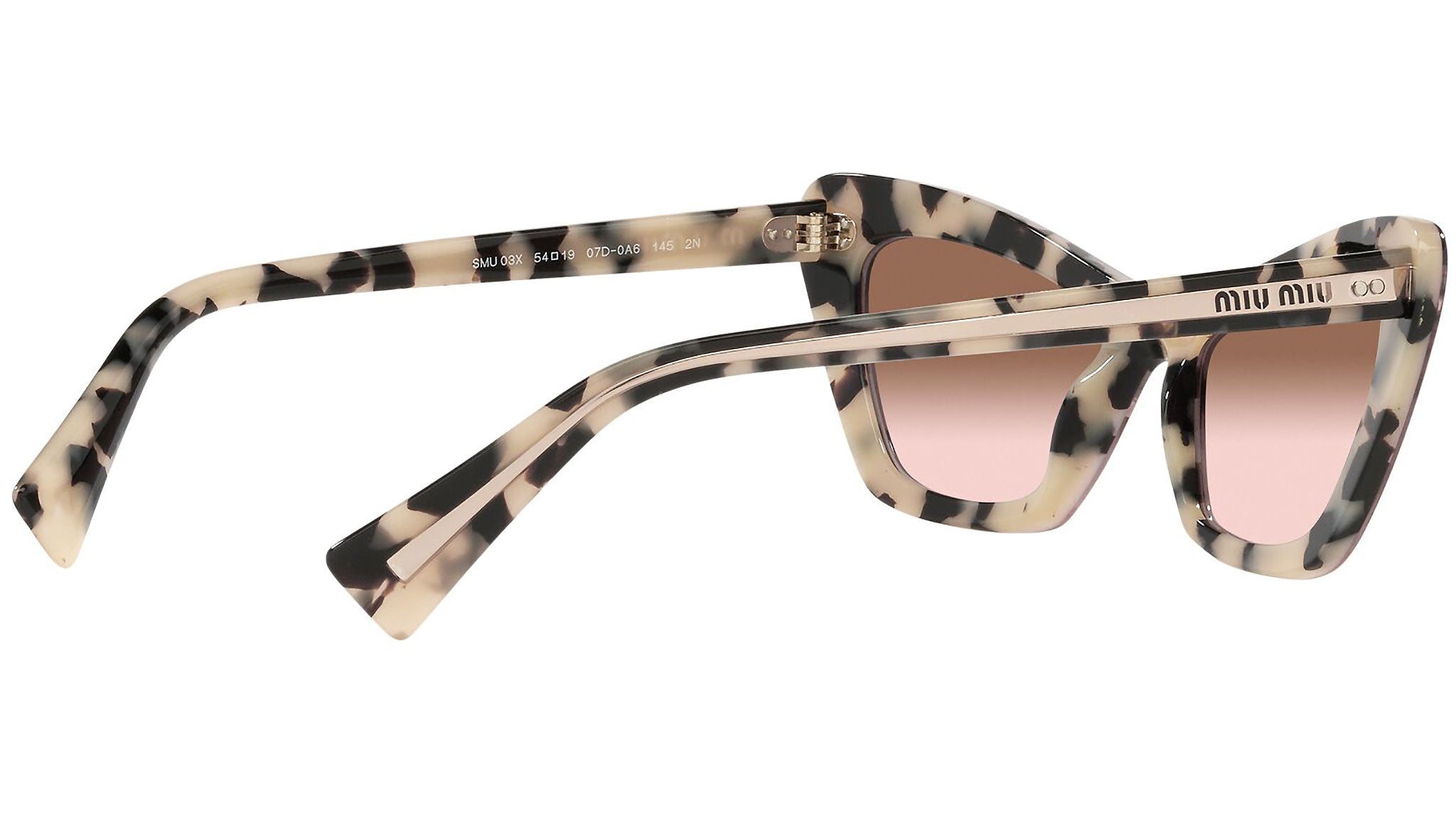 MU 03XS 07D0A6 havana / transparent pink