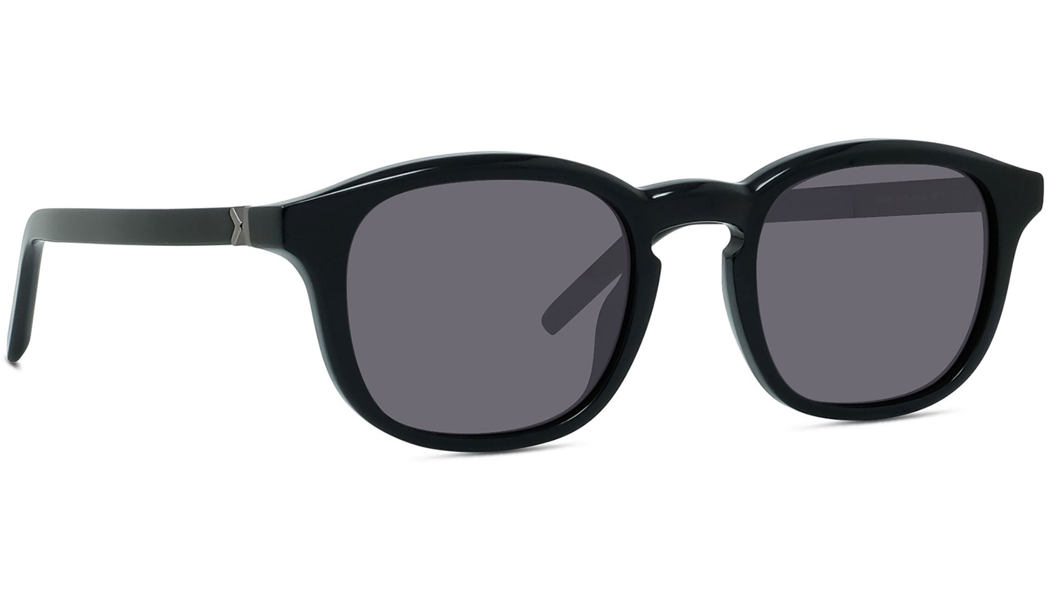 K Logo Black Square Sunglasses