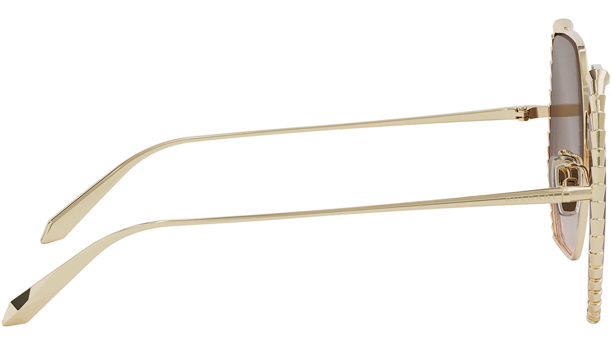 Serpenti Yellow Geometric Sunglasses