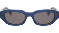 3 Dots Blue Geometric Sunglasses