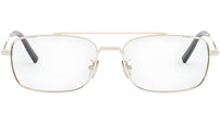 DiorBlackSuitO N2U Gold Rectangular Eyeglasses