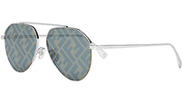 Fendi Travel Palladium Pilot Sunglasses