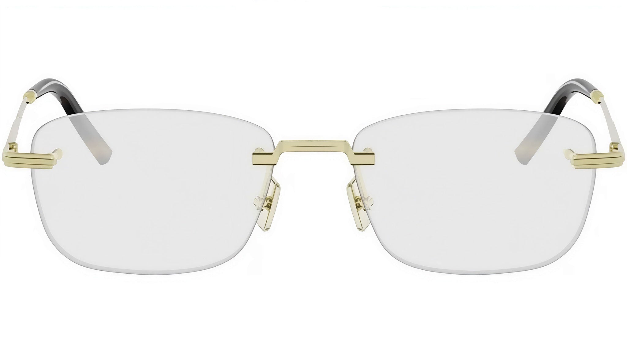 DiorBlackSuitO 27U Gold Oval Eyeglasses
