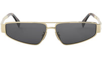 Metal Triomphe Gold Geometric Sunglasses