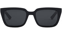 Dior B27 S2I Shiny Black Geometric Sunglasses