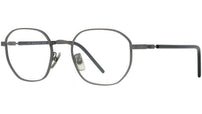 Titanium Ruthenium Geometric Eyeglasses