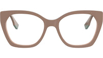 Fendi Way Brown Geometric Eyeglasses