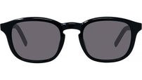 K Logo Black Square Sunglasses