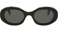 Triomphe Black Oval Sunglasses