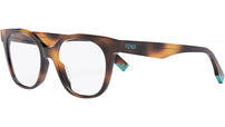Fendi Way Havana Square Eyeglasses