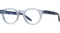 Oxford Blue Round Eyeglasses