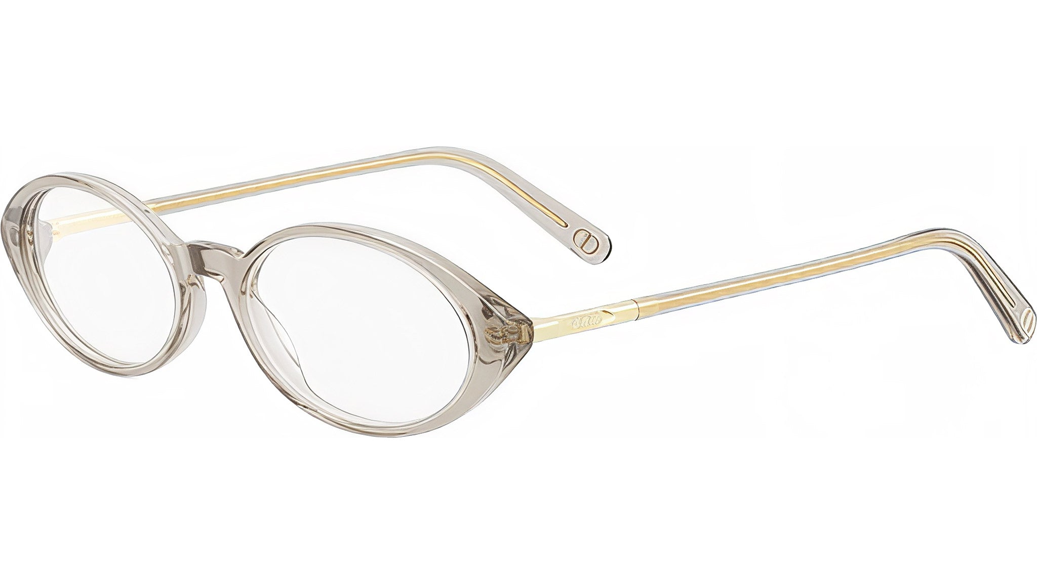 Mini CD O R8I Green Oval Eyeglasses