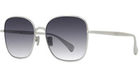 Boke Flower Silver Square Sunglasses