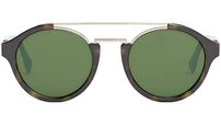 Fendi Diagonal FE40058U 52N Tortoise Round Sunglasses