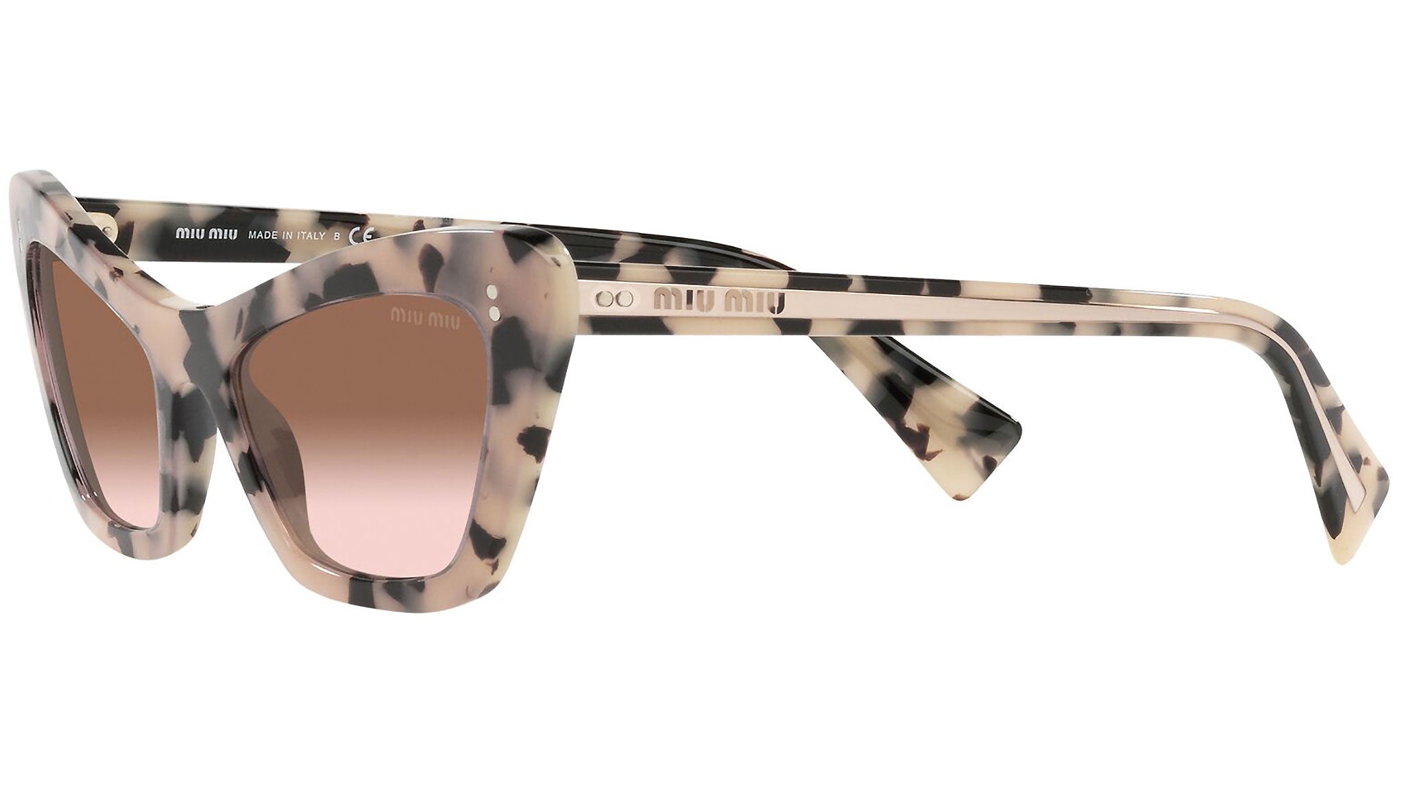 MU 03XS 07D0A6 havana / transparent pink