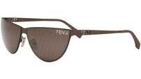 Fendi Cut Out Brown Cat Eye Sunglasses