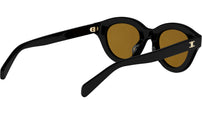 Triomphe Mini Black Round Sunglasses