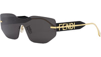 Fendigraphy Black Rectangular Sunglasses